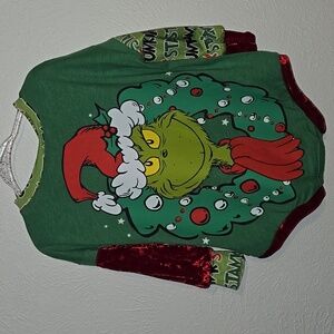 Green and Red Grinch Bodysuit